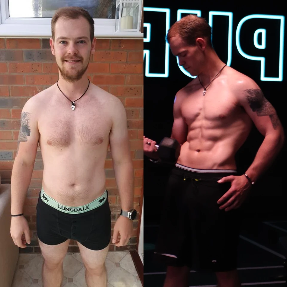 Quill’s before and after client progress photographs